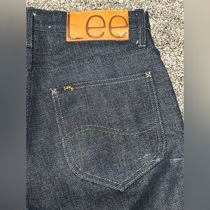 LEE 101 Jeans 30x32 Indigo Blue 21oz Japanese Greenline Selvedge Made In Italy